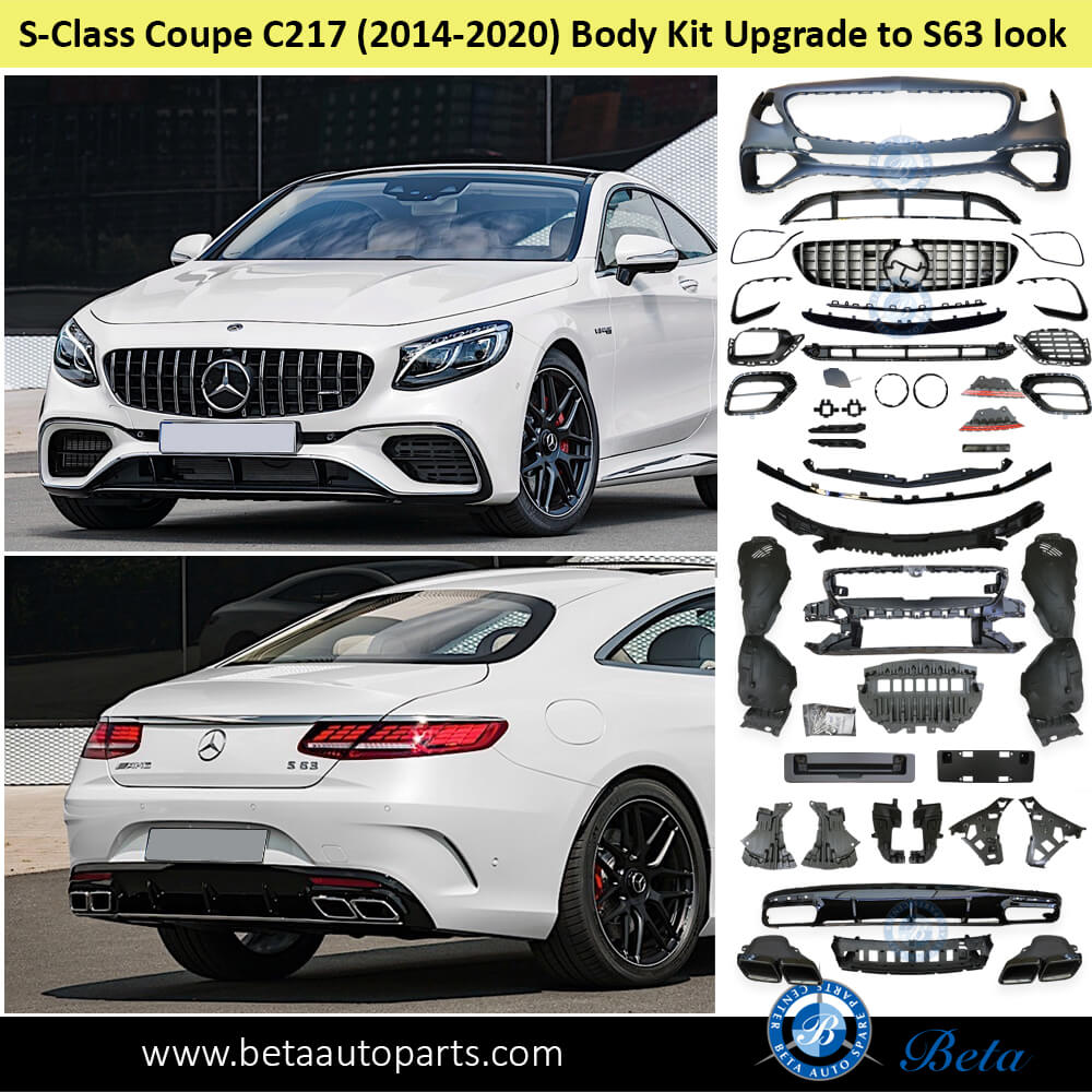Mercedes S-Class Coupe C217 (2014-2020), Body Kit Upgrade to S63 Look, China Mercedes S-Class Coupe C217 (2014-2020), Body Kit Upgrade to S63 Look, China